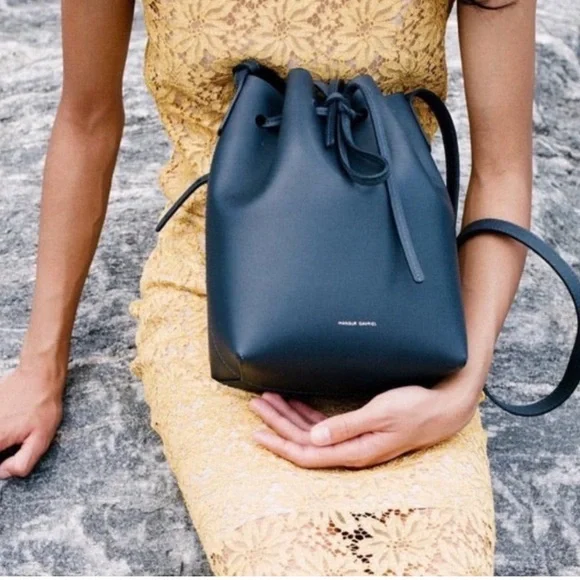 Mansur Gavriel Leather Bucket Bag - Picture 2 of 14